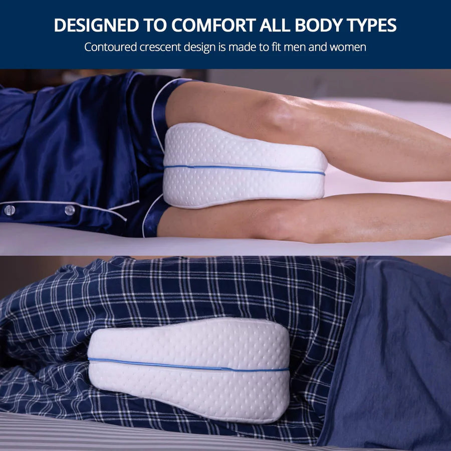 Almohada piernas viscoelástica funda lavable dolor caderas ayuda