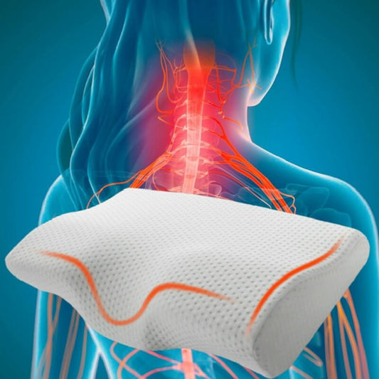 Almohada cervical ortopédica viscoelástica dolor cuello